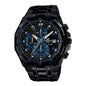 Black Chain Black Blue Dial Chrono Working Men’s Watch 401185