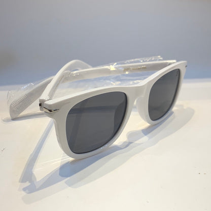 BD White Frame Black Shade Unisex Sunglass B2202 60 25-143