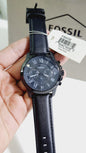 Sof Black strap Black Dial chronograph Man Watch