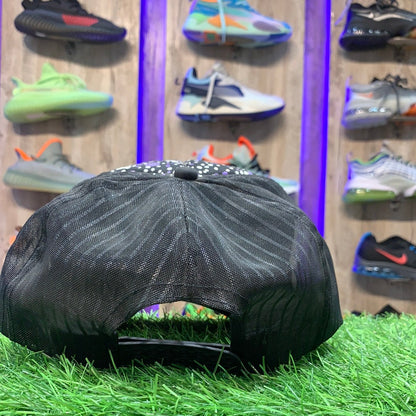 Black Multi Color Design Net Cap 700144