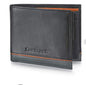 BLACK LEATHER BIFOLD WALLET