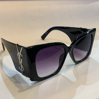Lsy black frame purple shade sunglass SL119 68 17-140