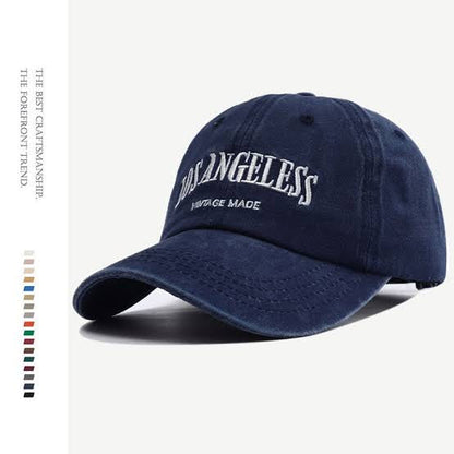 Navy Blue Cap Sol White Colour Embroidery 300105