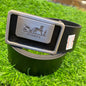 Black Grey Genuine Leather 900244