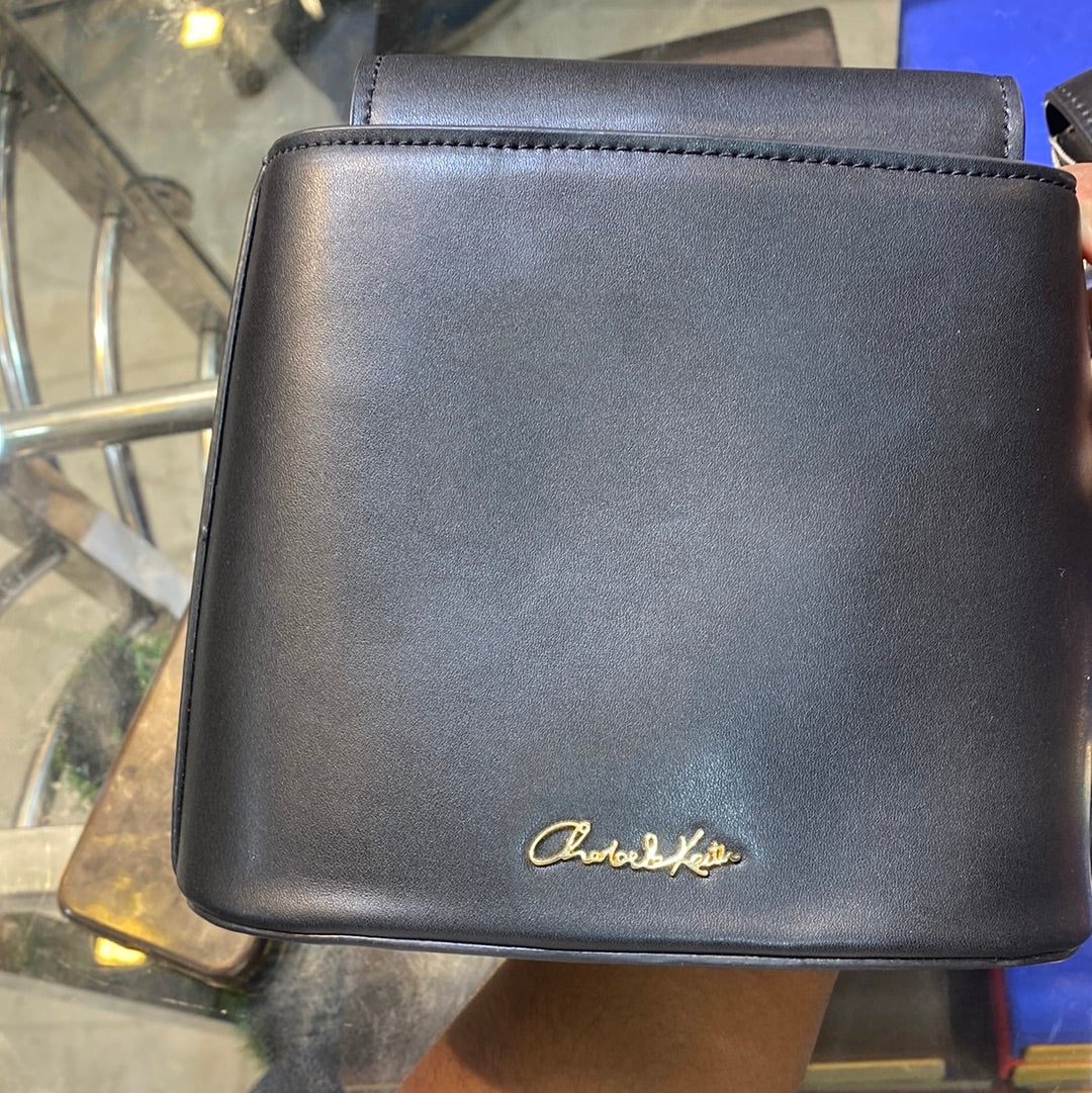 Black Colour Charles & Keith Ladies Hand Bag