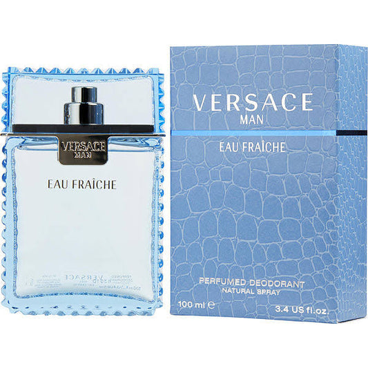 Versace Man Eau Fraiche Perfumed Deodrant Natural Spray 100 ml e 3.5 US fl. Oz.