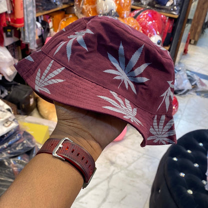 Multi Colour With Leaf Print Bucket Hat 6022303 CAP