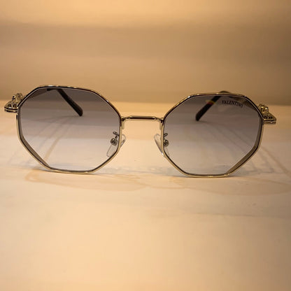 LAV Sliver Frame Transparent Blue Shade Unisex Sunglasses B80 636 1 53 21 142
