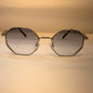 LAV Sliver Frame Transparent Blue Shade Unisex Sunglasses B80 636 1 53 21 142