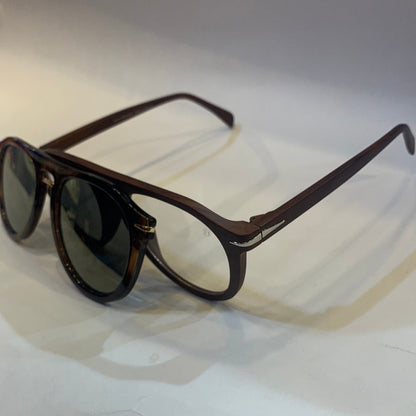 VAD Glossy matte Brown Magnetic Frame with Transi Shade Sunglass DB7089 56 17-141