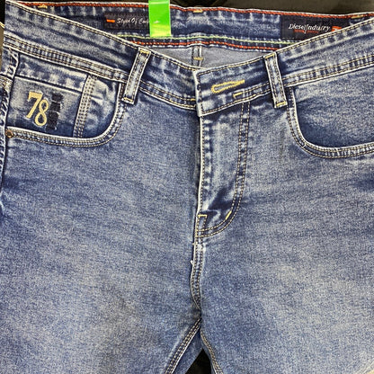 EID Blue Faded Denim Slim Fit jeans Branded Designers Men’s Jeans EID 110294