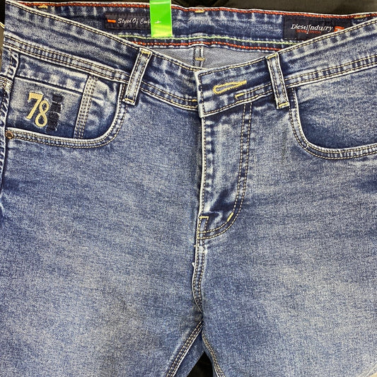 EID Blue Faded Denim Slim Fit jeans Branded Designers Men’s Jeans EID 110294