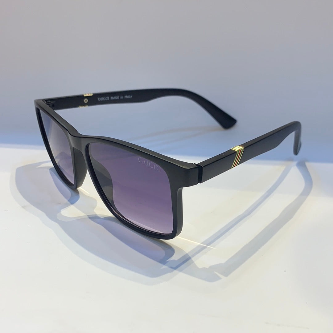 Cug Black Frame Black Shade Sunglass ML21019 57 16 145
