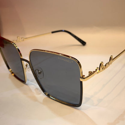 AHC Black Frame Black Shade Unisex Sunglass 827855 18-140