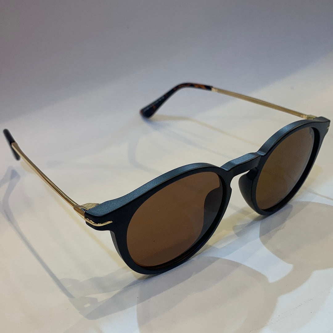 VAD Matte Brown Frame Golden Steak Brown Shade Unisex Sunglasses UM1898 C4 51 22-145