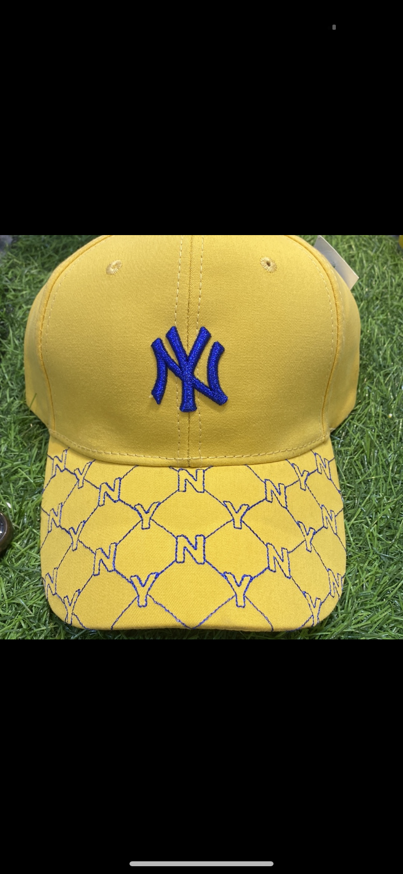 Yellow Blue Colour NY YN Cap
