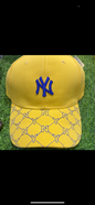 Yellow Blue Colour NY YN Cap