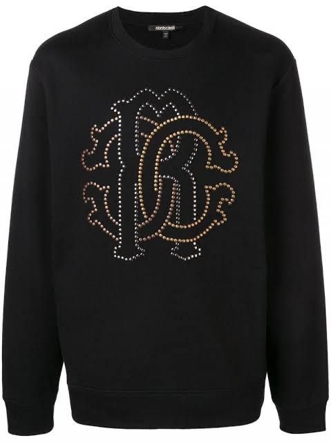 RC ROB Navy Blue Colour With Diamond Monogrammed Logo Unisex Sweatshirt 9175