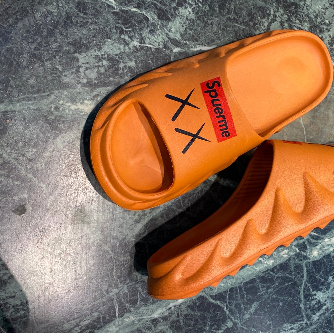 Orange Brown Tan Spuerme XX Fat Summer Print Red White Black Purple  Heavy Slipper