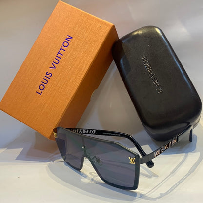 Lou uol Matte black Frame black Shade Unisex Sunglass DW 2540 60 16 145