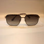 TID Gold Frame Brown Shade Unisex Sunglass 10481 58 14-145