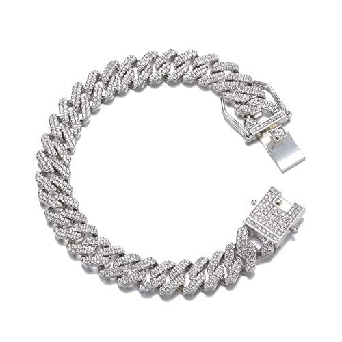 Silver Colour With Diamond Studded Cuba Bracelet 49313