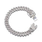 Silver Colour With Diamond Studded Cuba Bracelet 49313