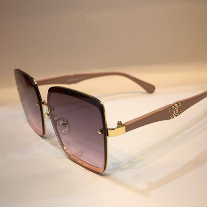 AHC Gold Pink Frame Pink Shade Unisex Sunglass CN8207 63 14-138