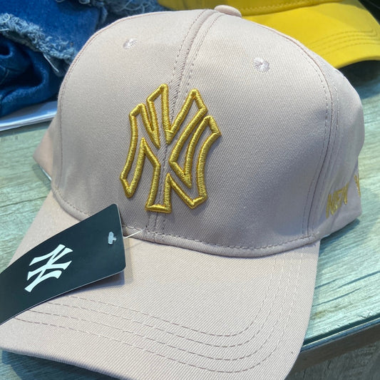 YN Pink Cap Yellow Embroidery 300193