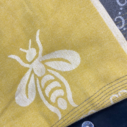 CUG Yellow Black Colour CUG Bee Print Heavy Quality Cashmere Muffler  9371