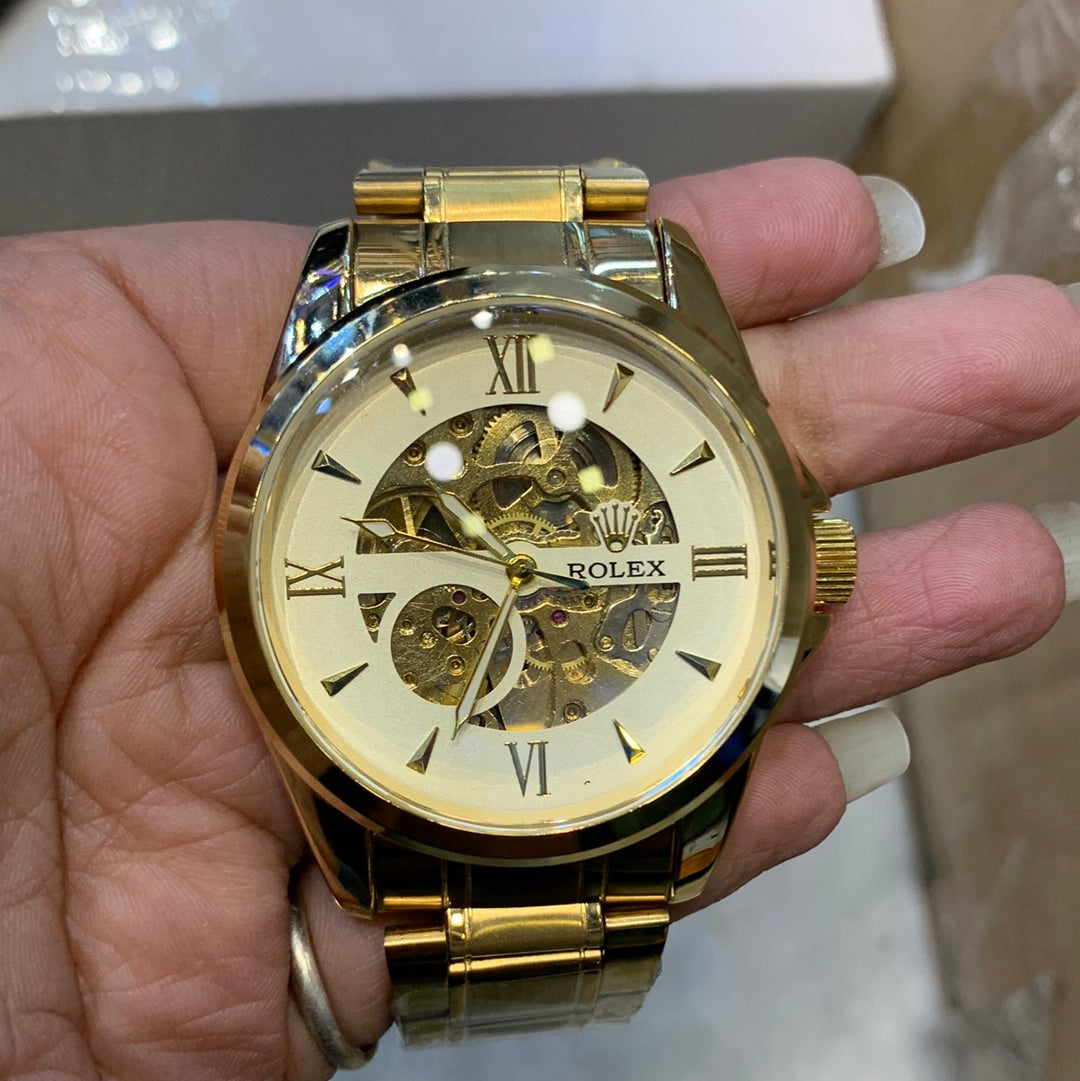 Lor Gold Chain White Dial Automatic Men Watch 901175