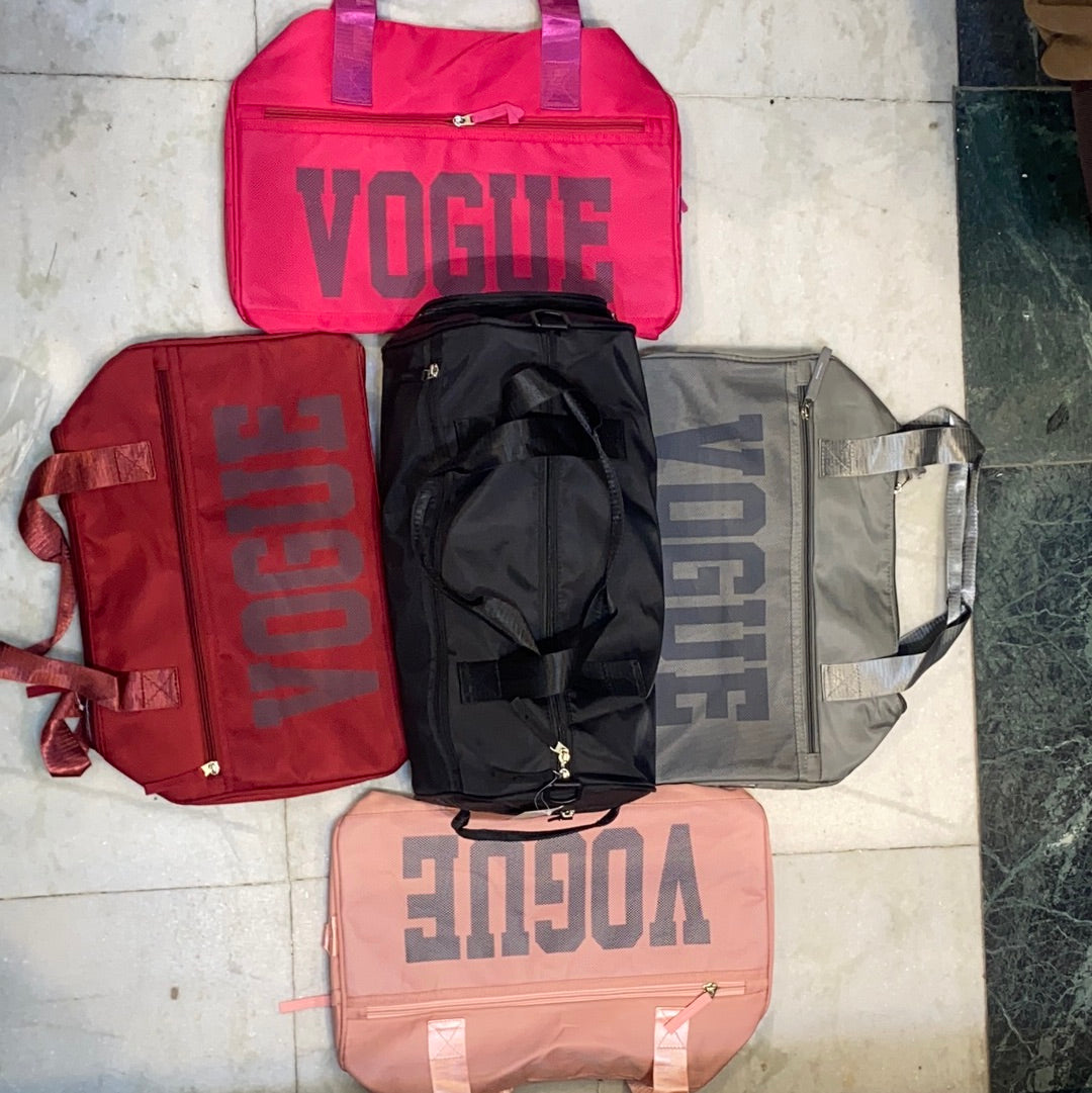 Vogue Gym Bag Travel Duffle Unisex 3915