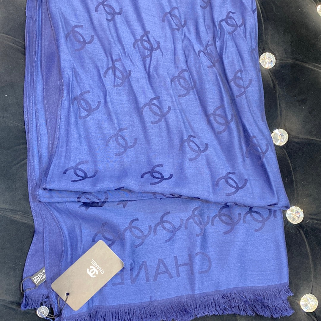 AHC Navy Blue Colour CHA Print Heavy Quality Muffler  9345