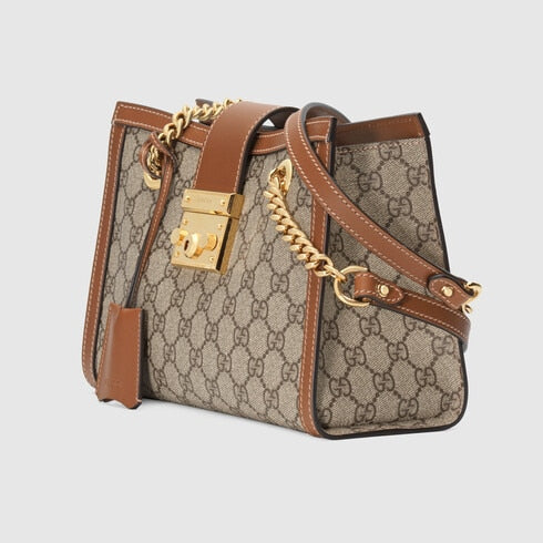 Cug Black cream Cug Print Padlock Medium Ladies Hand Bag 9144