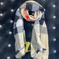 RUB Cream Black White Red Colour RUB Bur Print Heavy Quality Muffler  9347