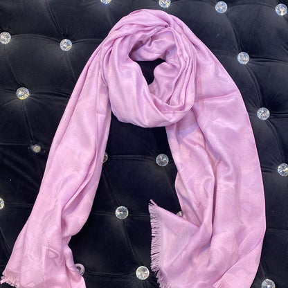 RUB BUR Pink Colour RUB Bur Print Heavy Quality Muffler  9356