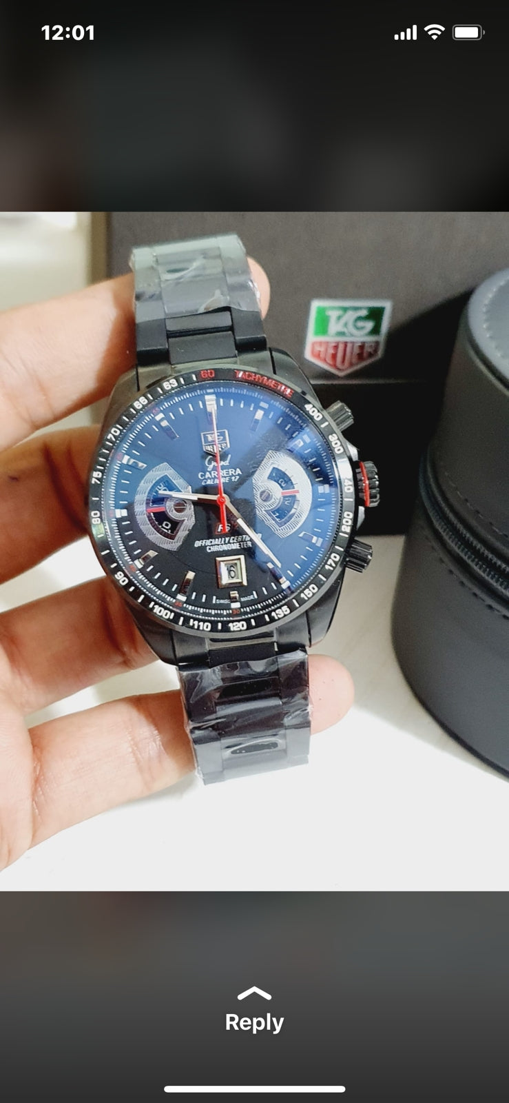GAT Black Chain Black Dial Premium Quality Men’s Watch 900915