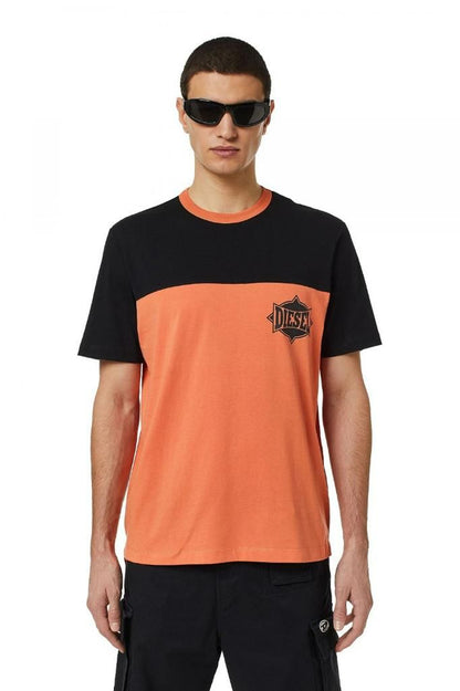 EID Black Orange colours Half Sleeves Cotton TShirt 110152