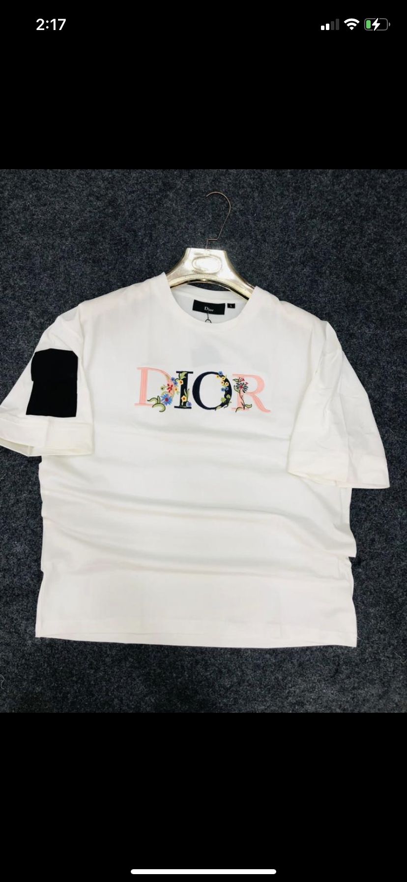 White Colour DIO OID Drop Shoulder T-Shirt