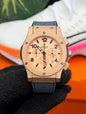 Buh Grey Strap Copper Dial Men Watch