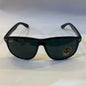 YAR RB Glossy Black Frame Black Shade Sunglasses RB4147 601 60 18