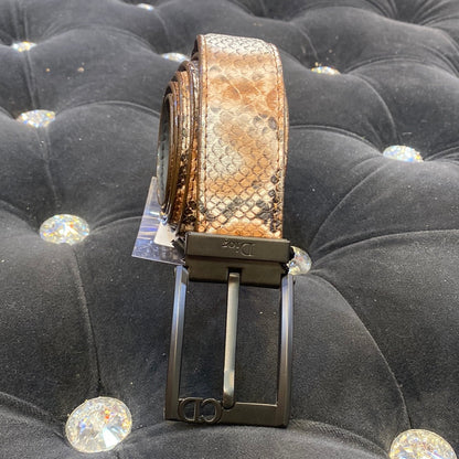 OID Black Colour Buckle Brown Colour Genuine Leather Men’s Belt 801047