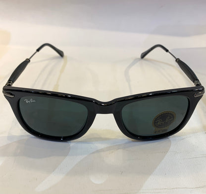 YAR RB Glossy Black Frame Black Shade Sunglasses RB2148 52 14-136