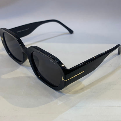 MOT Glossy Black Frame Black Shade Sunglass 8718 58 18-148