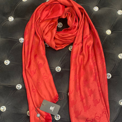 AHC Red Colour CHA Print Heavy Quality Muffler  9346