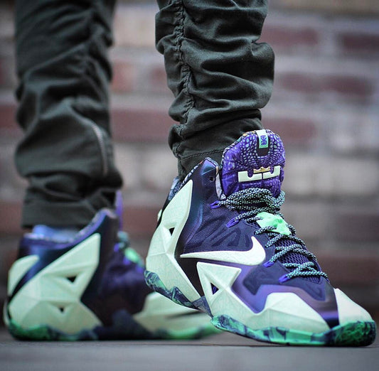 Purple Sea C Green Lebron Sports High Ankle Shoes(647780735)