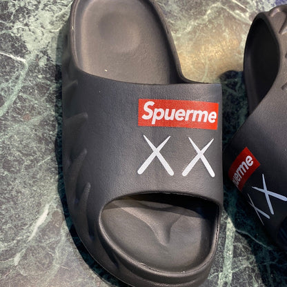 Black Spuerme XX Fat Summer Print Red White Black Purple  Heavy Slipper