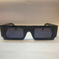 CUG Glossy Black Print Frame Black Shade Unisex Sunglass 86588 47 27 145