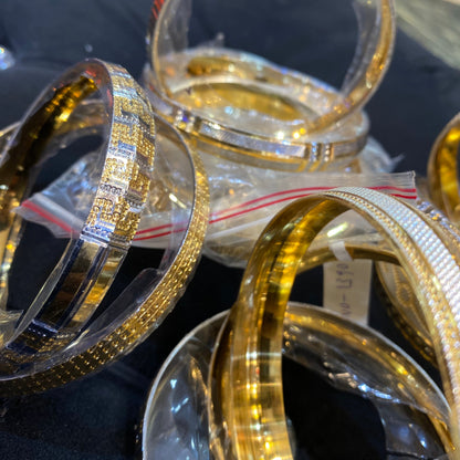 Gold Silver Chrome Kada Bracelet Bangels Party Wear 130005