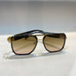 REV Gold Frame Yellow Brown Shade Unisex Branded Sunglasses 10296 57 18-145